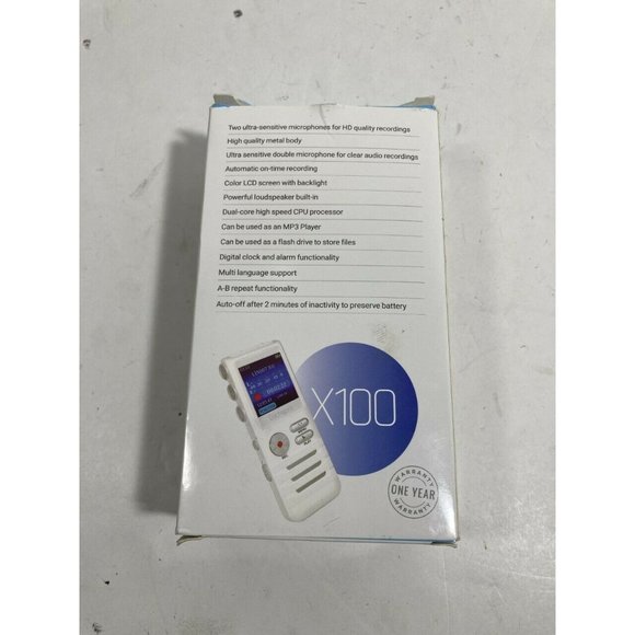 DICTOPRO Digital Voice Activated Recorder X100 Portable Mini Dictaphone 8GB - Picture 5 of 6